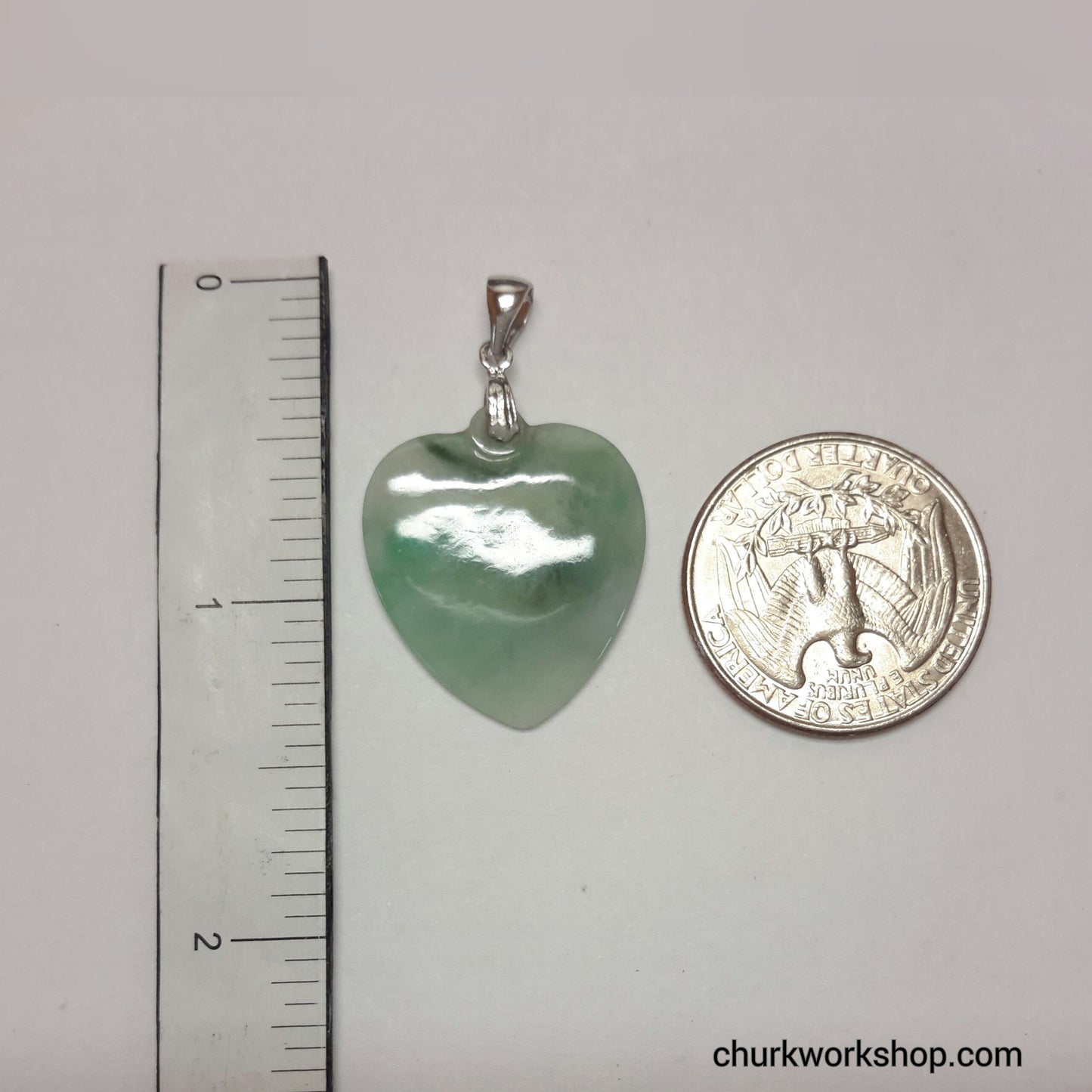 Green jade heart