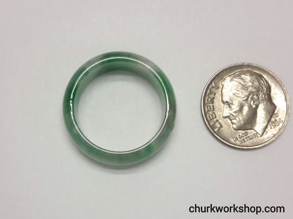 Jade band, jade ring, unisex jade band, green jade ring, man jade ring