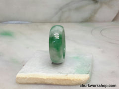 Jade band, jade ring, unisex jade band, green jade ring, man jade ring