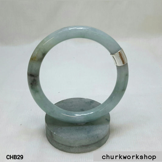 Mixture color jade bangle