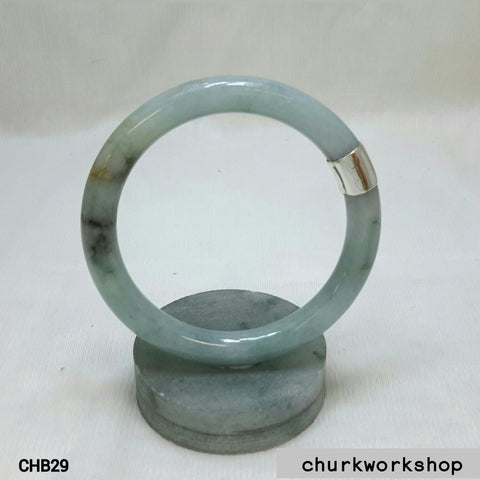 Mixture color jade bangle
