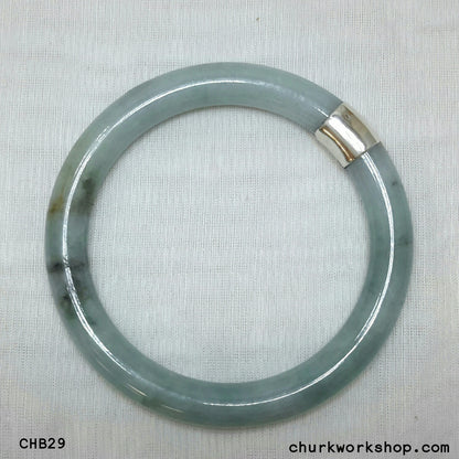 Mixture color jade bangle