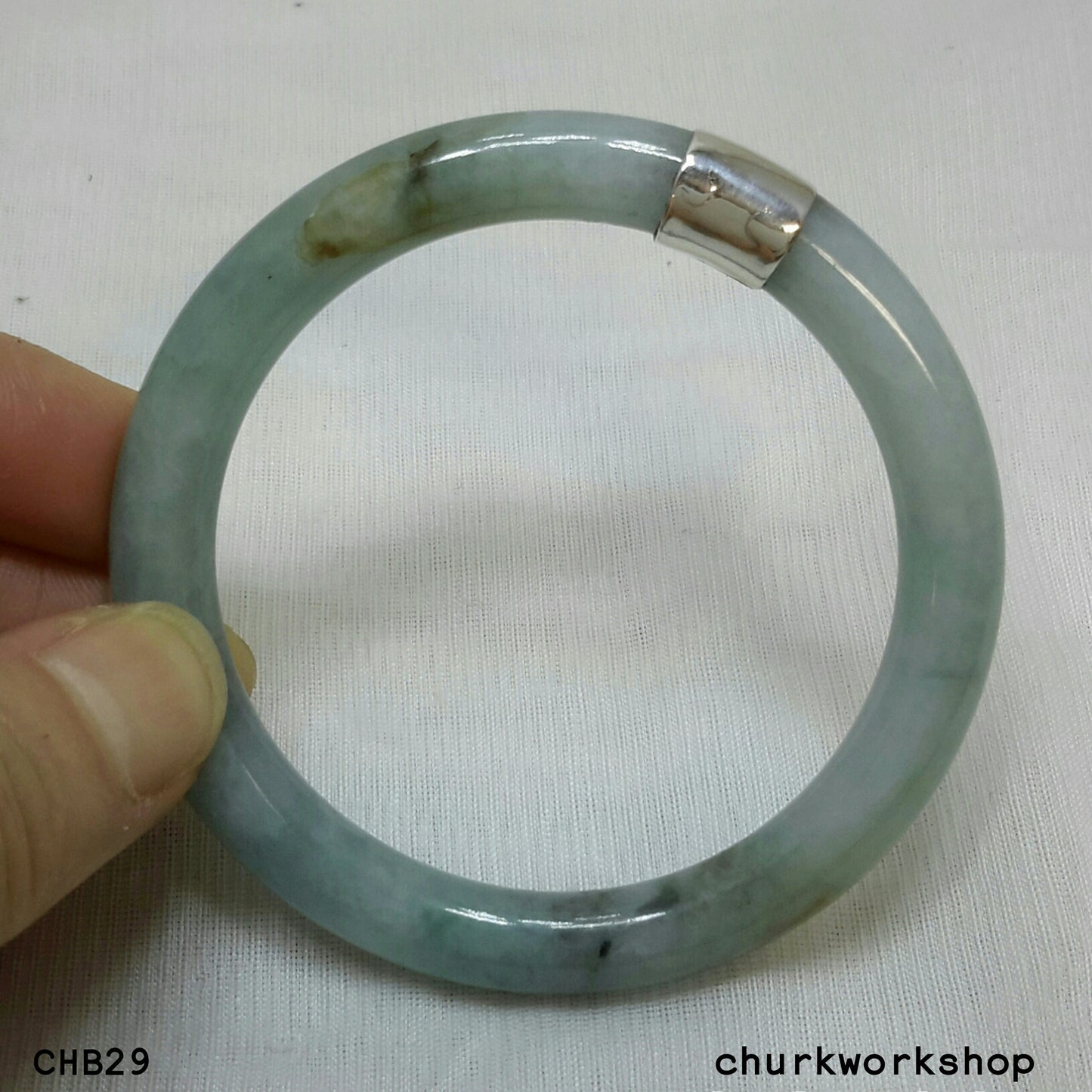 Mixture color jade bangle