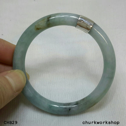 Mixture color jade bangle