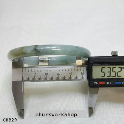 Mixture color jade bangle