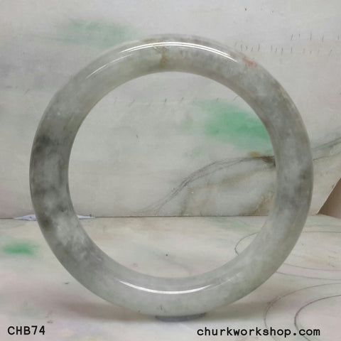 Grayish lavender jade bangle