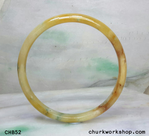 Extra large multi-color jade bangle