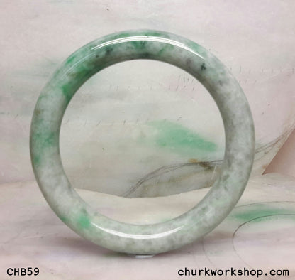 Large green jade bangle