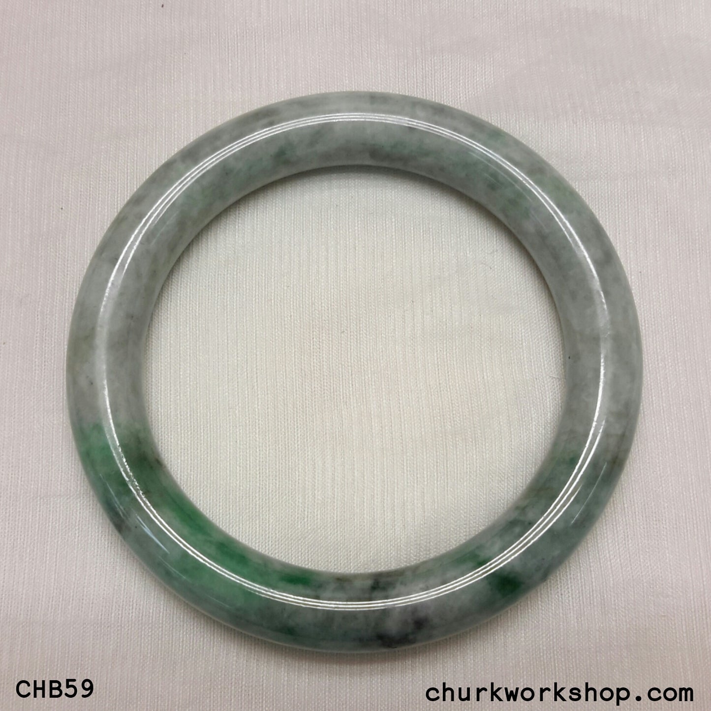Large green jade bangle