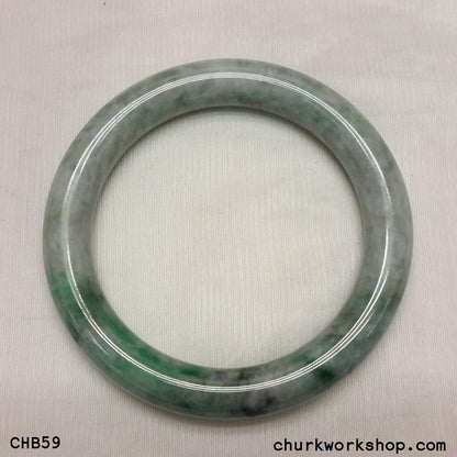 Large green jade bangle