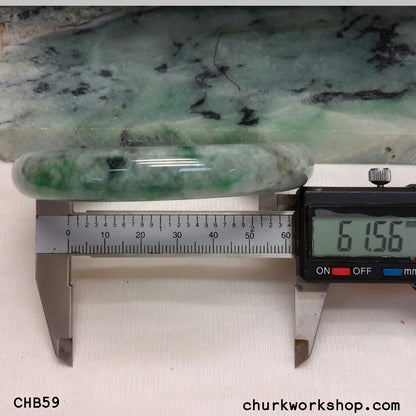 Large green jade bangle