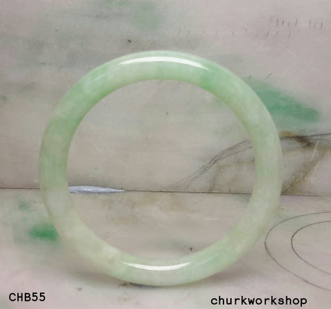 Light green jade bangle