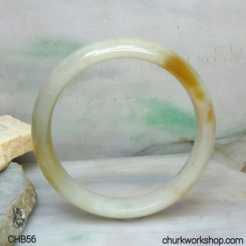 Jade bangle, natural color jade bangle, red jade bangle, jade bracelet