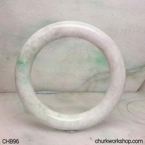 Large pale lavender jade bangle