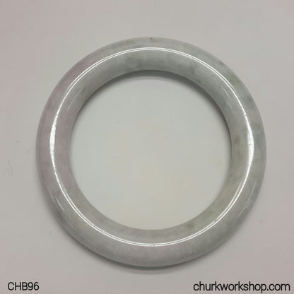 Large pale lavender jade bangle