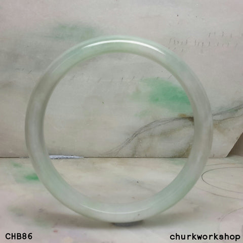 Light green jade bangle