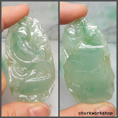 Jade fish pendant