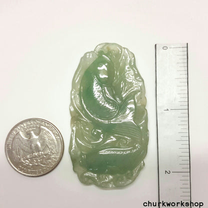 Jade fish pendant