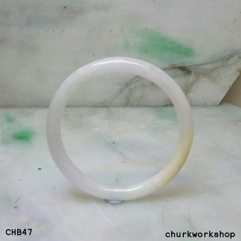 Small Jade bangle, pale lavender jade bangle, jade bangle, natural color jade bangle