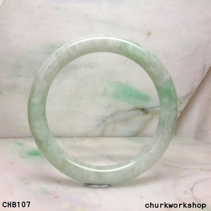 Large light green jade bangle