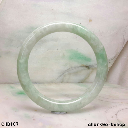 Large light green jade bangle