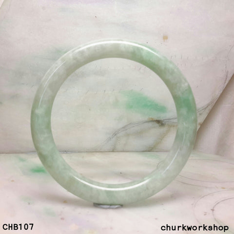 Large light green jade bangle