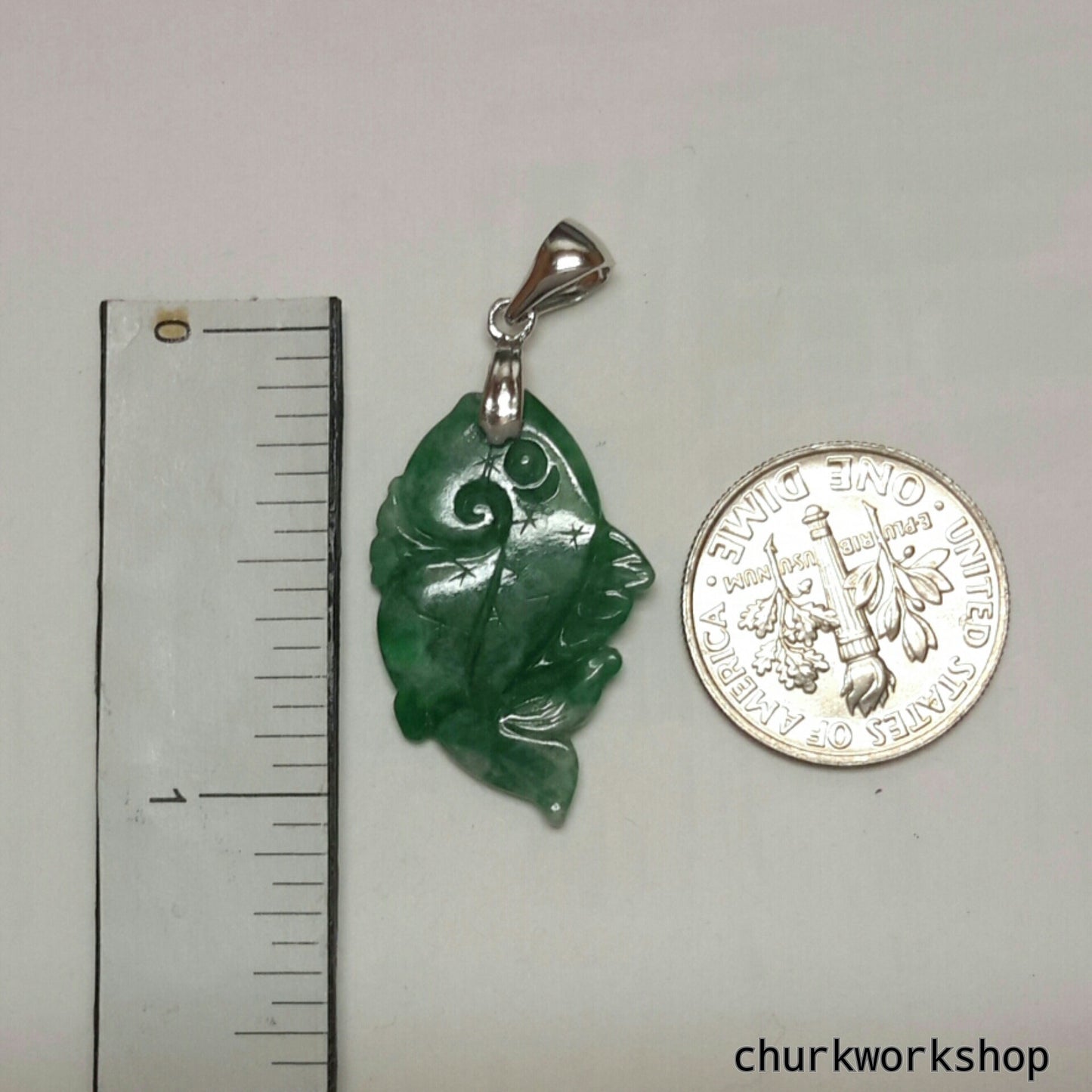 Jade fish pendant