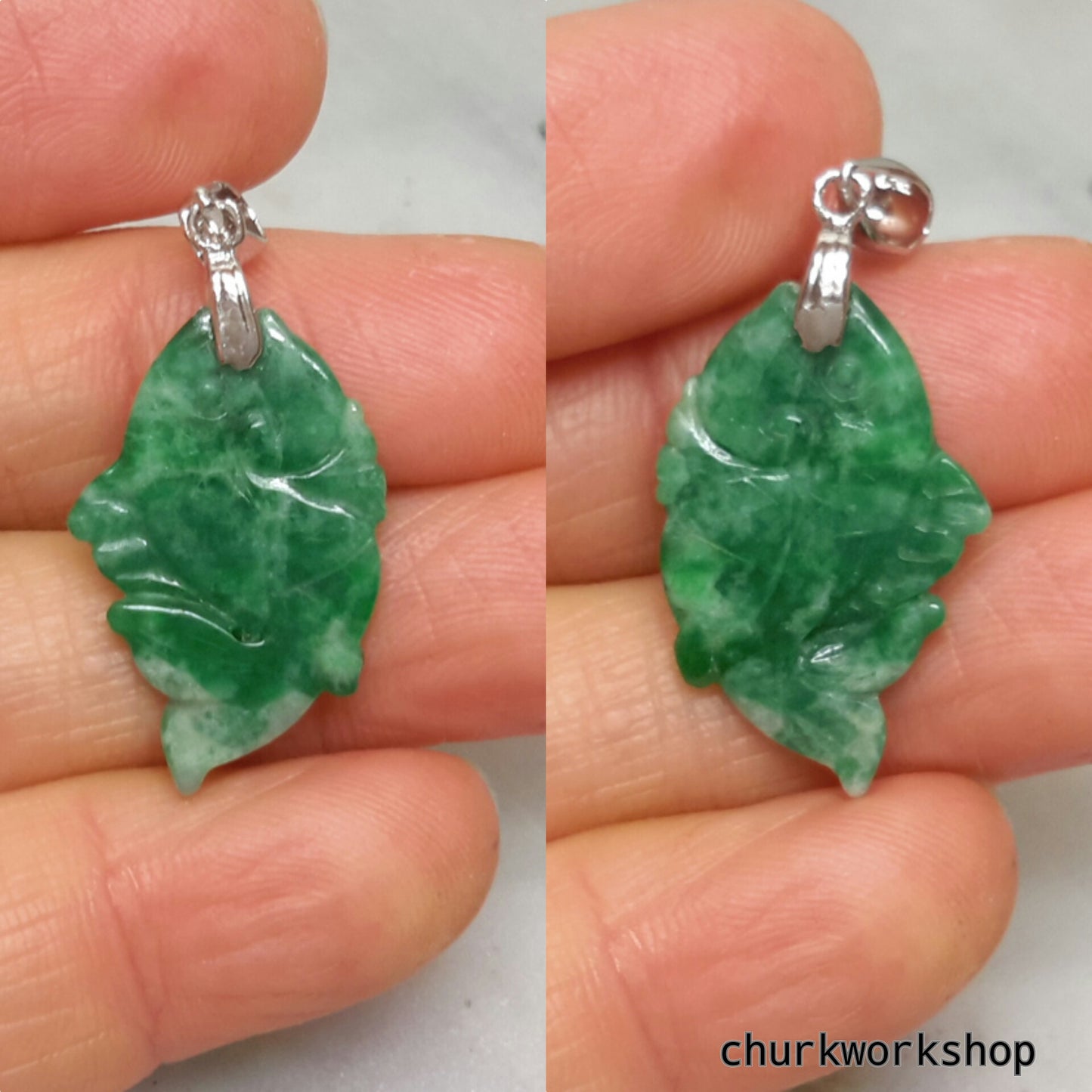 Jade fish pendant