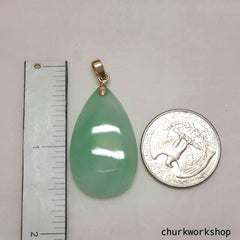 Pear shape jade pendant, jade pendant,