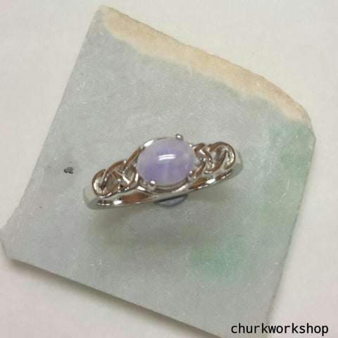 Lavender jade ring
