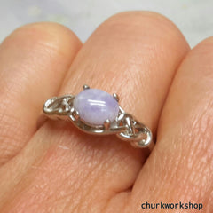 Lavender jade ring