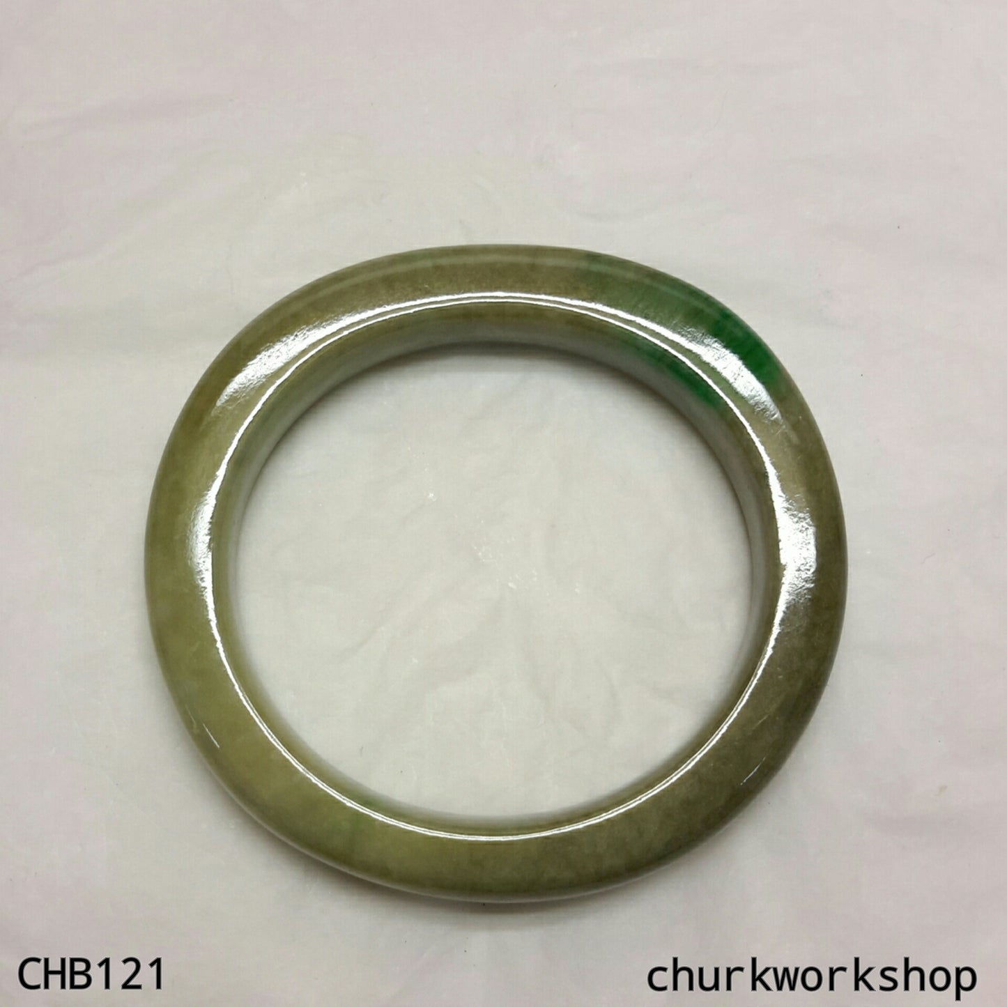 Brown jadeite bangle