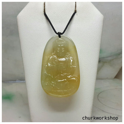 Yellow jade Buddha