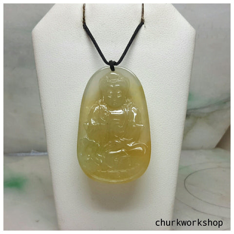 Yellow jade Buddha