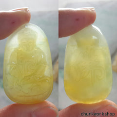 Yellow jade Buddha
