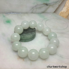 Pale green beads jade bracelet, jade bracelet, beads bracelet, jade beads