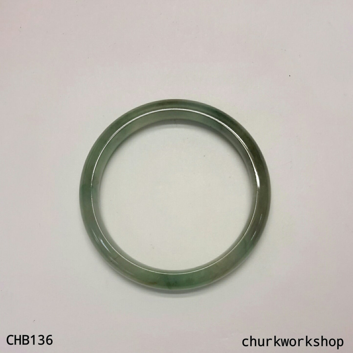 Small multi-color jade bangle