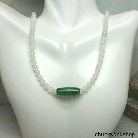 Reserved for lucky mum       White jade beads necklace