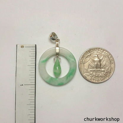 Pale green jade pendant