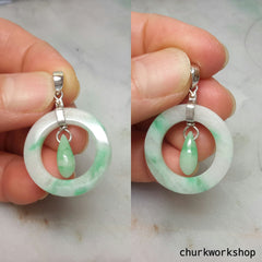 Pale green jade pendant