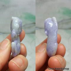 Reserved for specail customer     Lavender jade cat pendant
