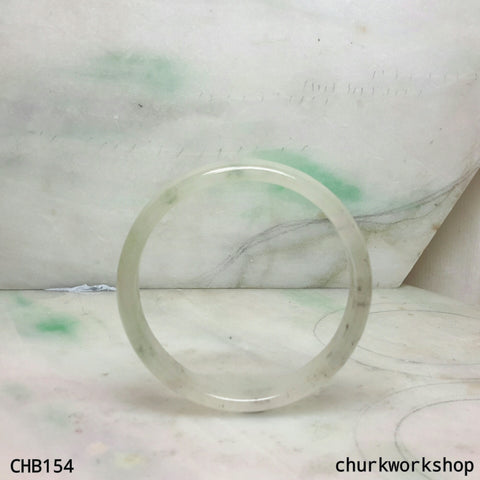 Small icy jade bangle