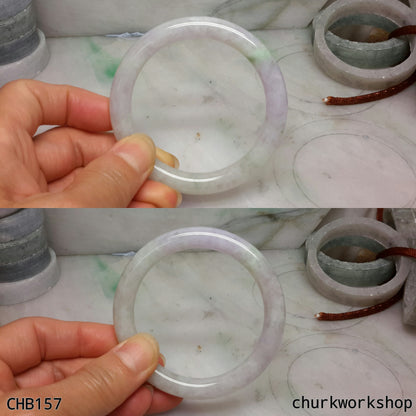 Lavender jade bangle