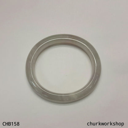 Pale lavender oval shape bangle