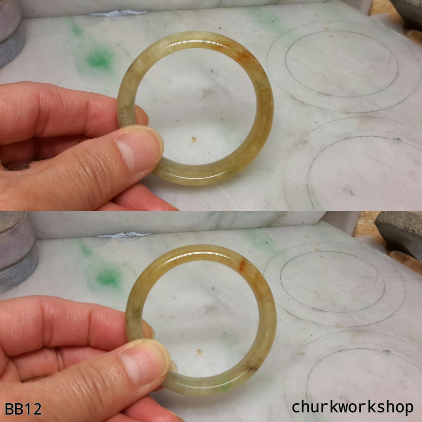 Baby bangle, red jade bangle
