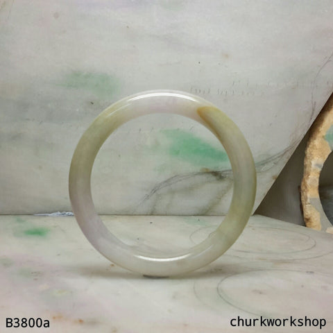 Lavender mix green jade bangle