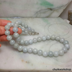 Lavender jade beads necklace