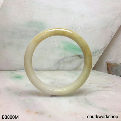 Yellow jade bangle