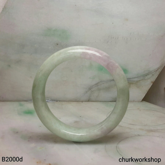 Light green mix lavender jade bangle