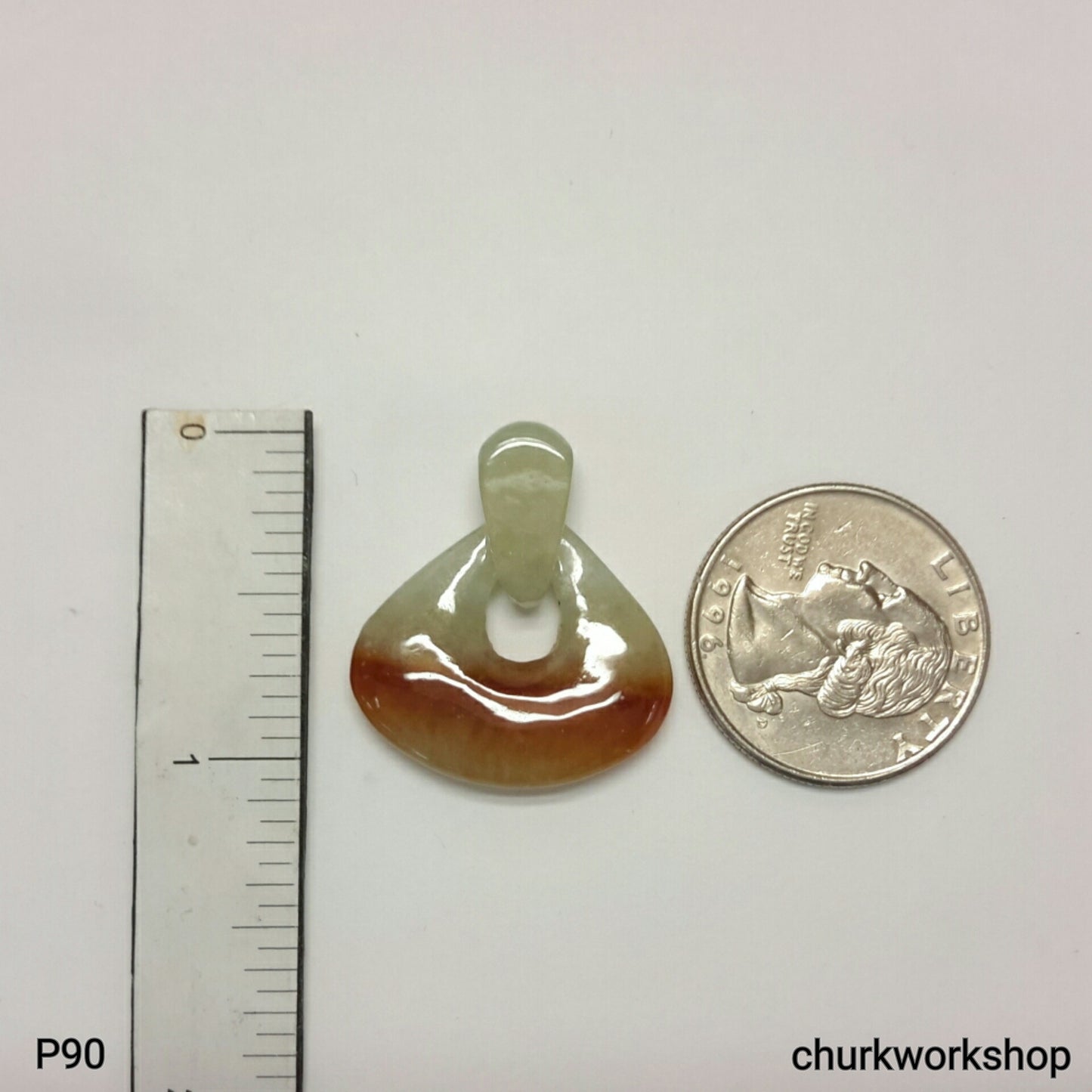 Red jade pendant